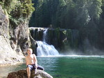 Highlight for Album: Camping at Lower Falls along the Lewis River